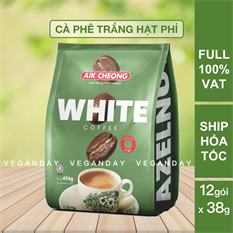 Cà Phê Trắng Hạt Phỉ 4 Trong 1 Aik Cheong (12 Gói x 38g)