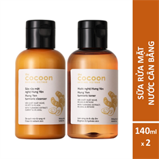 Combo sáng da cơ bản từ nghệ Hưng Yên Cocoon 140ml Combo sáng da cơ bản từ nghệ Hưng Yên Cocoon 140ml