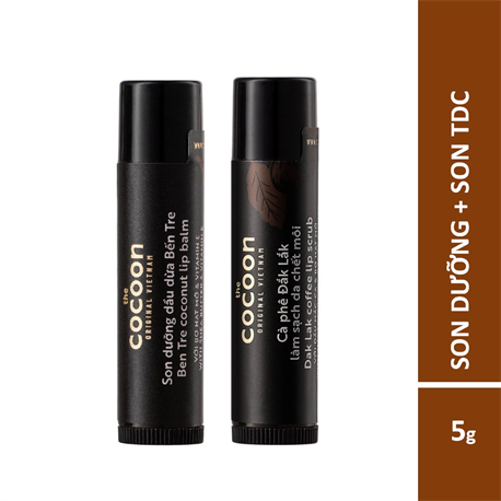 Combo loại bỏ da chết & làm mềm môi Cocoon Combo loại bỏ da chết & làm mềm môi Cocoon
