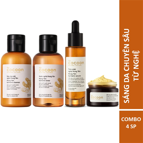 Combo sáng da chuyên sâu từ nghệ Hưng Yên Cocoon Combo sáng da chuyên sâu từ nghệ Hưng Yên Cocoon