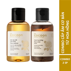Combo làm sạch, cấp ẩm dịu nhẹ từ hoa hồng Cocoon Combo làm sạch, cấp ẩm dịu nhẹ từ hoa hồng Cocoon