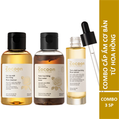 Combo cấp ẩm cơ bản từ hoa hồng Cocoon Combo cấp ẩm cơ bản từ hoa hồng Cocoon