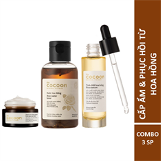Combo cấp ẩm và phục hồi từ hoa hồng Cocoon Combo cấp ẩm và phục hồi từ hoa hồng Cocoon
