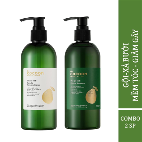 Combo gội xả bưởi không sulfate giảm gãy rụng tóc Cocoon Combo gội xả bưởi không sulfate giảm gãy rụng tóc Cocoon
