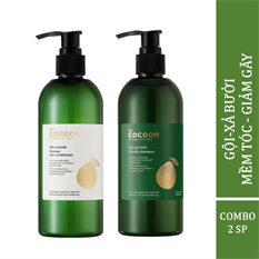 Combo gội xả bưởi không sulfate giảm gãy rụng tóc Cocoon Combo gội xả bưởi không sulfate giảm gãy rụng tóc Cocoon